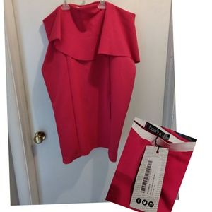 Hot Pink Peplum Skirt from Boohoo